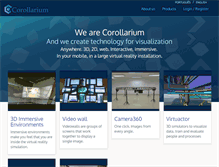Tablet Screenshot of corollarium.com